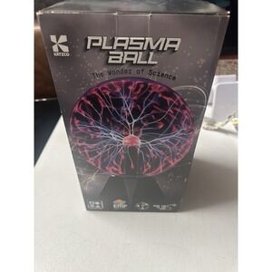 New In Box Katzco Plasma Ball Touch Lamp Sound Activating